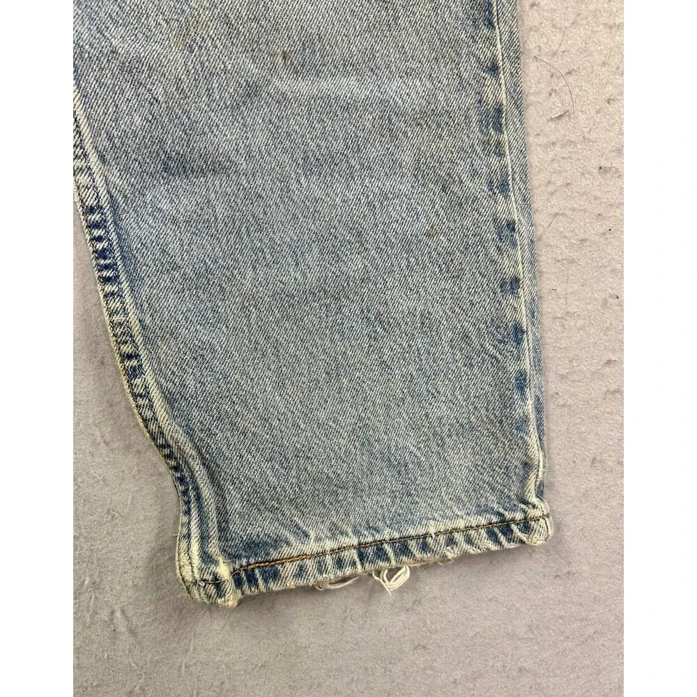 Vintage Levis 550 Student Relaxed Fit Jeans Light Wash Blue Denim 28x28